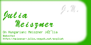 julia meiszner business card